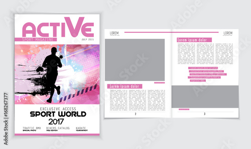 Vector brochure, flyer, magazine cover booklet