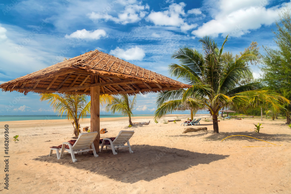 Tropical beach scenery in Thailand