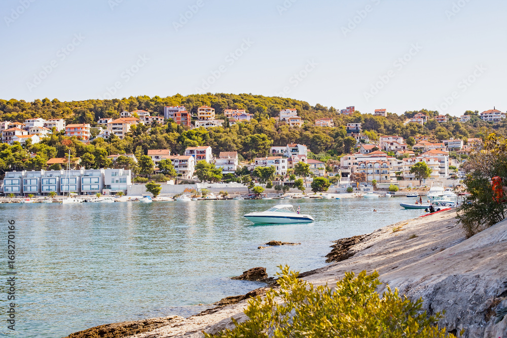 Fototapeta premium Dalmatian coastline, Trogir, Croatia