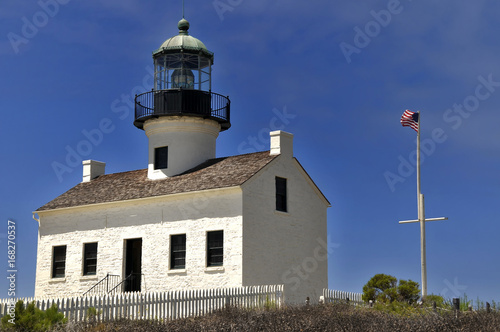 House light at Cabrillo Point, San Diego