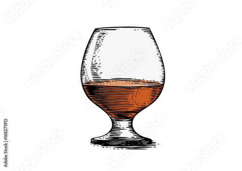 Glass of cognac