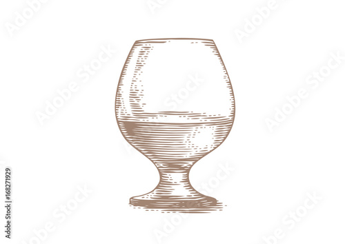 Glass of cognac