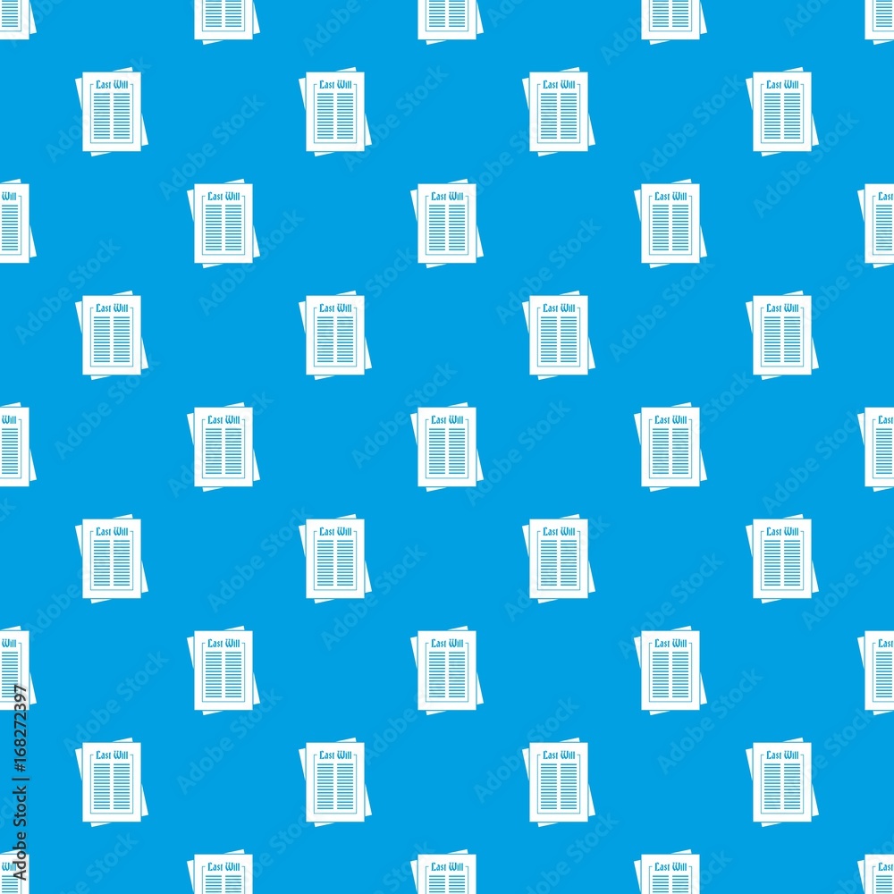Will pattern seamless blue Will pattern seamless blue