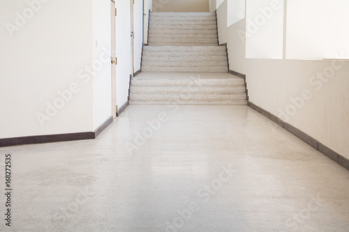 way Up Stairs terrazzo floor with copy space add text
