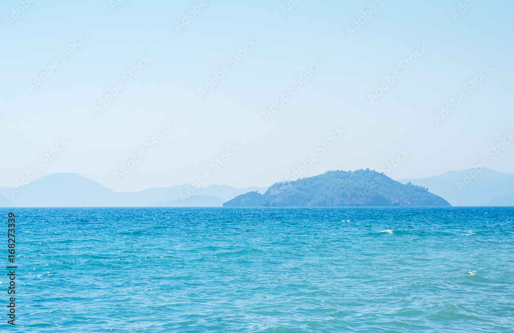 Fototapeta premium Sea view from tropical beach