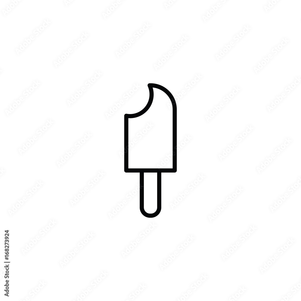 ice cream icon on white background ice cream icon on white background
