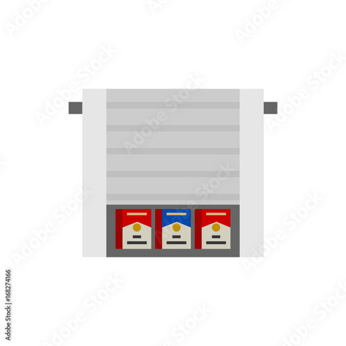 Cigarettes shelves icon