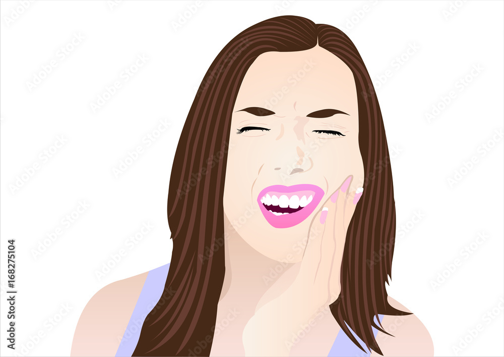Girl Suffering from Toothache Girl Suffering from Toothache