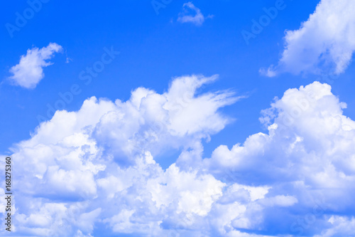 blue sky with cloud vivid  art of nature beautiful and copy space for add text