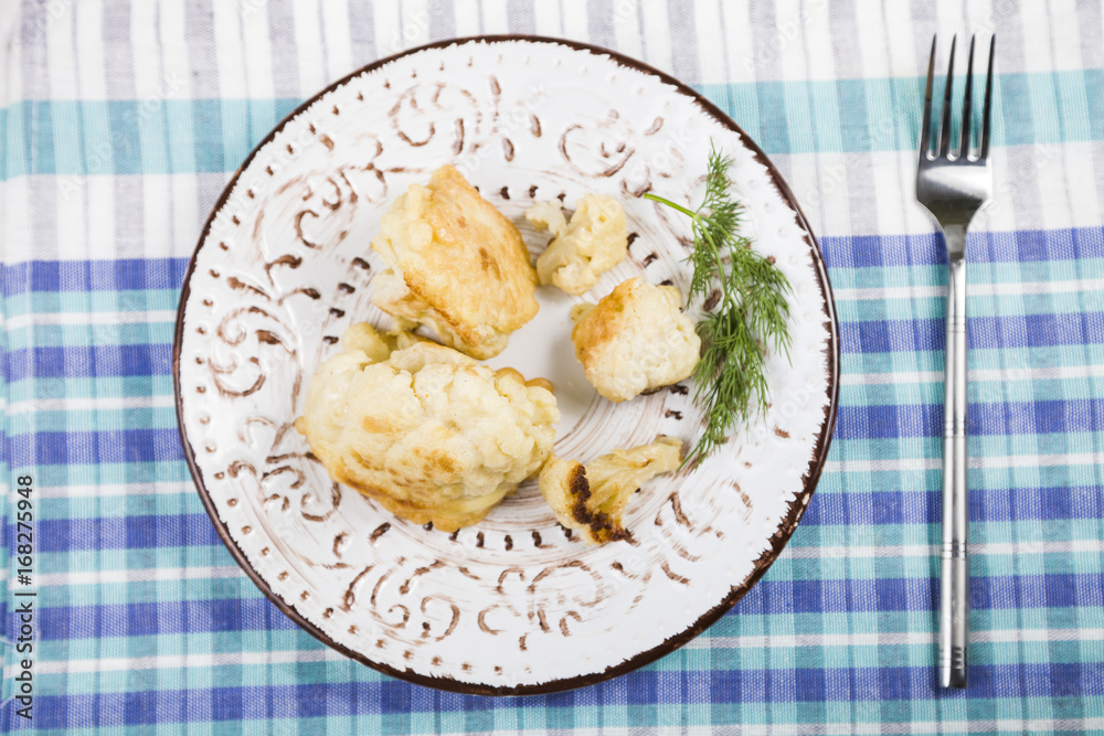 Fried cauliflower Fried cauliflower