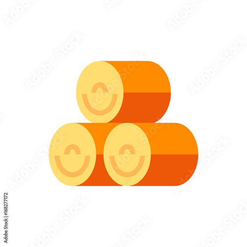 Straw bales icon