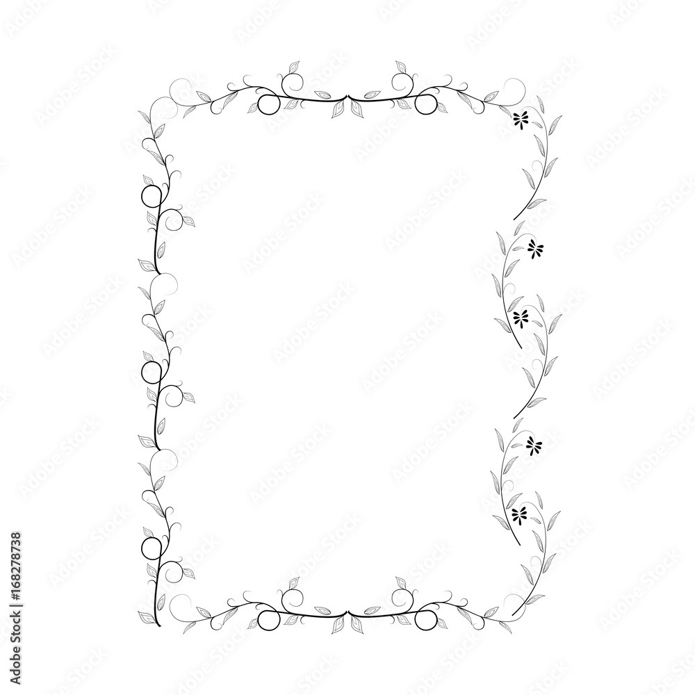 Frame of twig card Frame of twig card