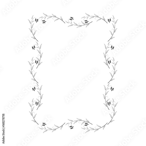 Frame of twig card