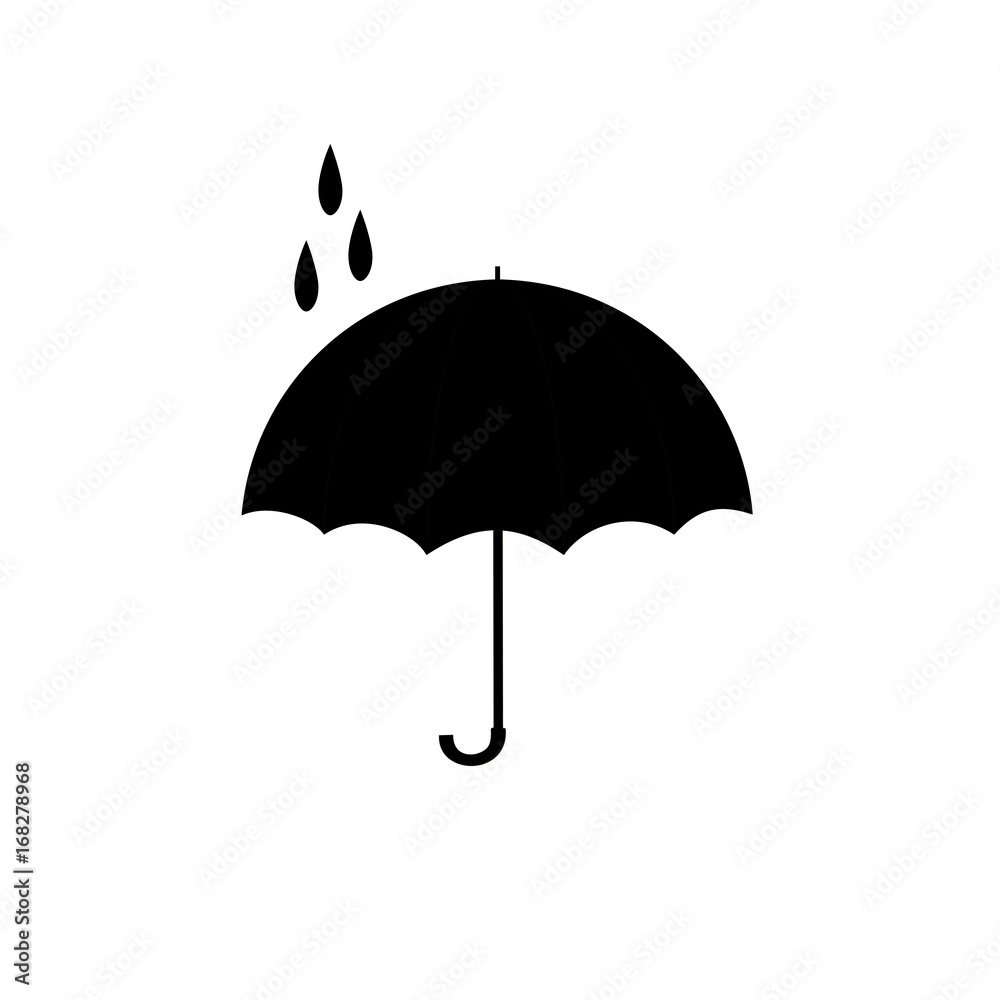 Black umbrella sign