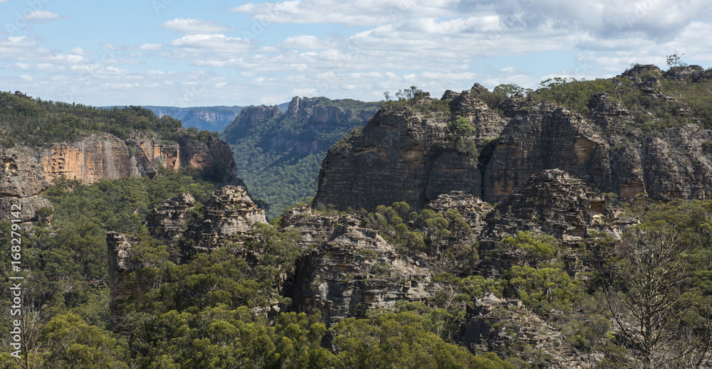 Pagoda rock  in Blue Mountains national park