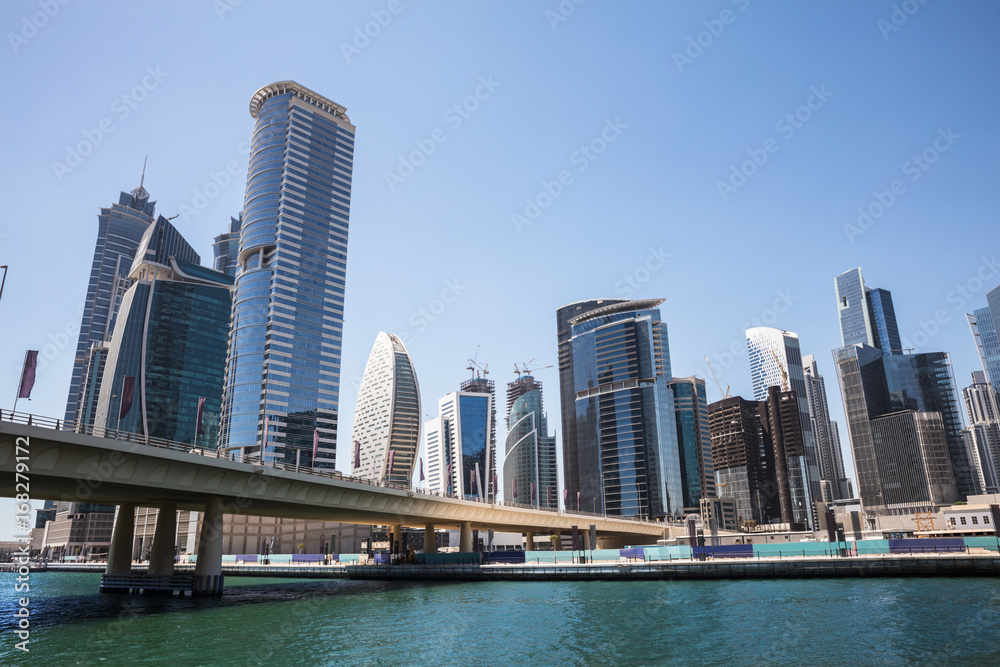 Fototapeta premium Dubai Business Bay Skyline