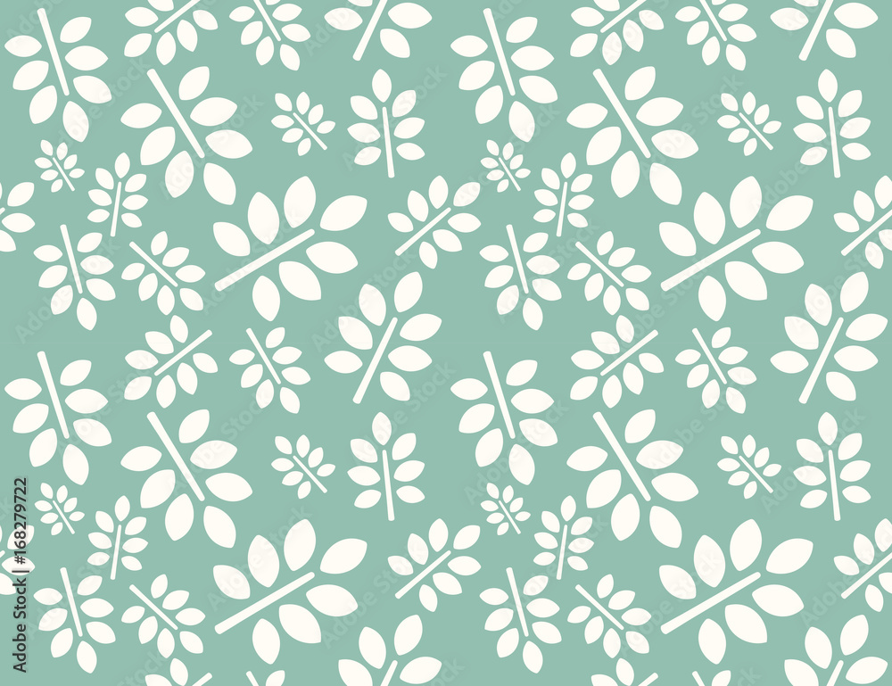 Leaves Pattern. Endless Background. Seamless Leaves Pattern. Endless Background. Seamless