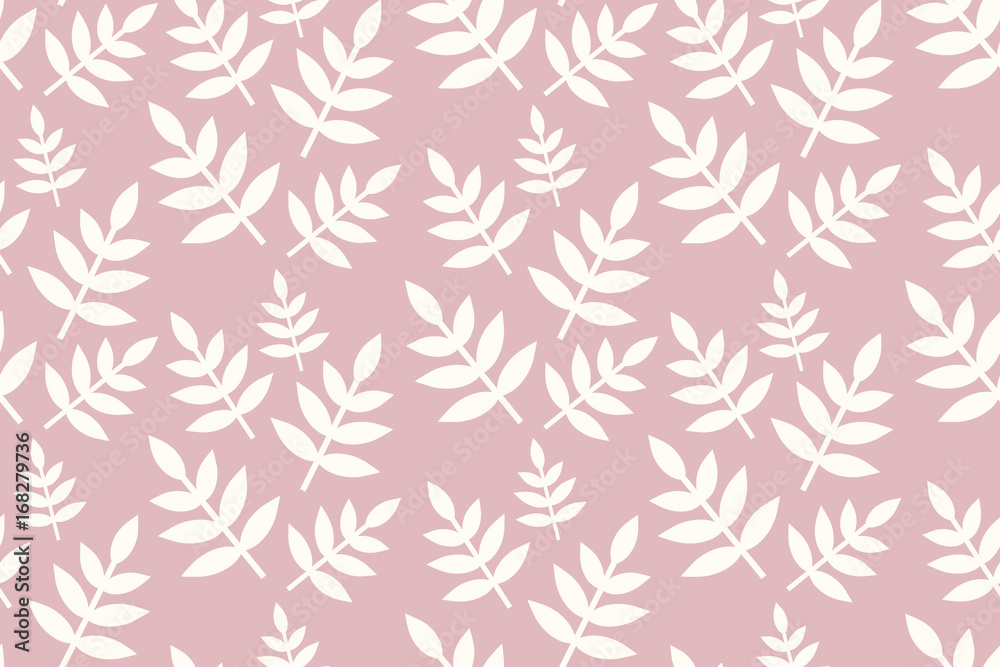 Leaves Pattern. Endless Background. Seamless Leaves Pattern. Endless Background. Seamless