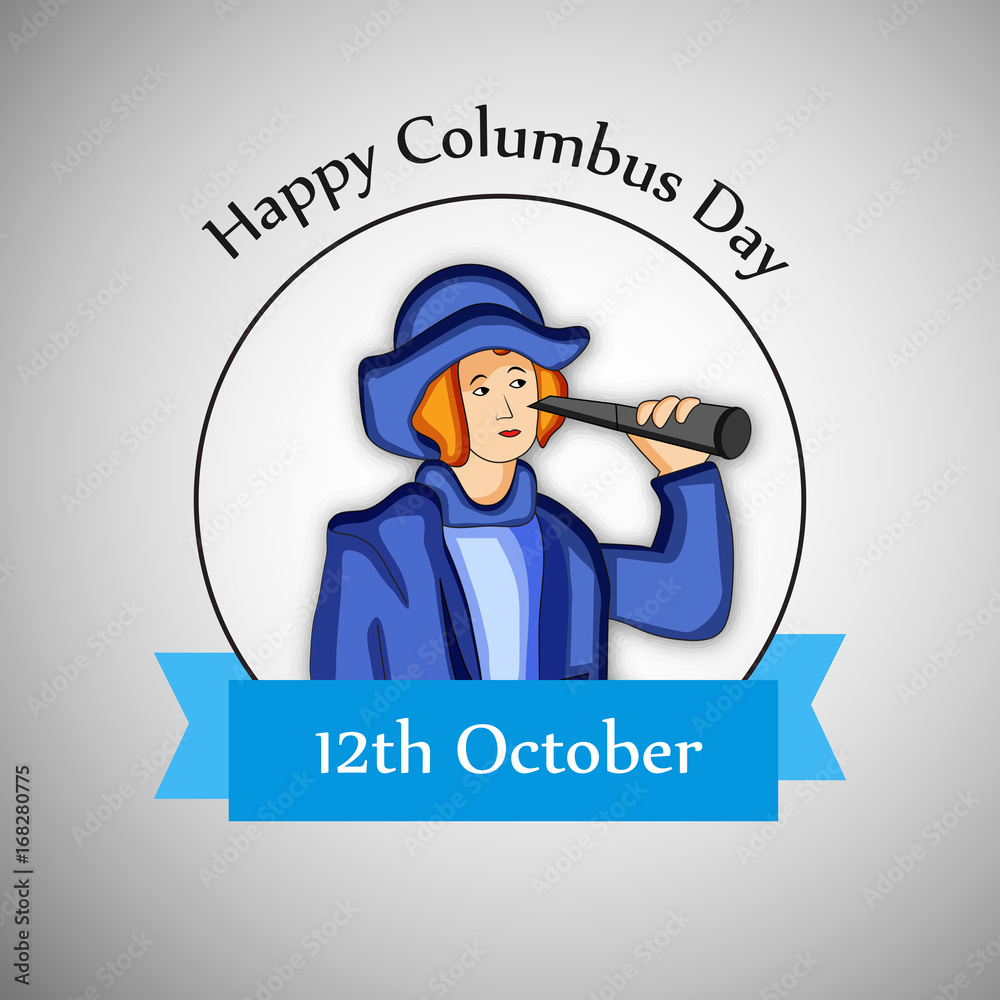 illustration of elements of columbus day background illustration of elements of columbus day background
