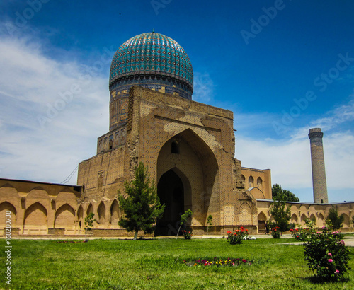 Majestic beauty of the Uzbek architecture in Samarcand photo