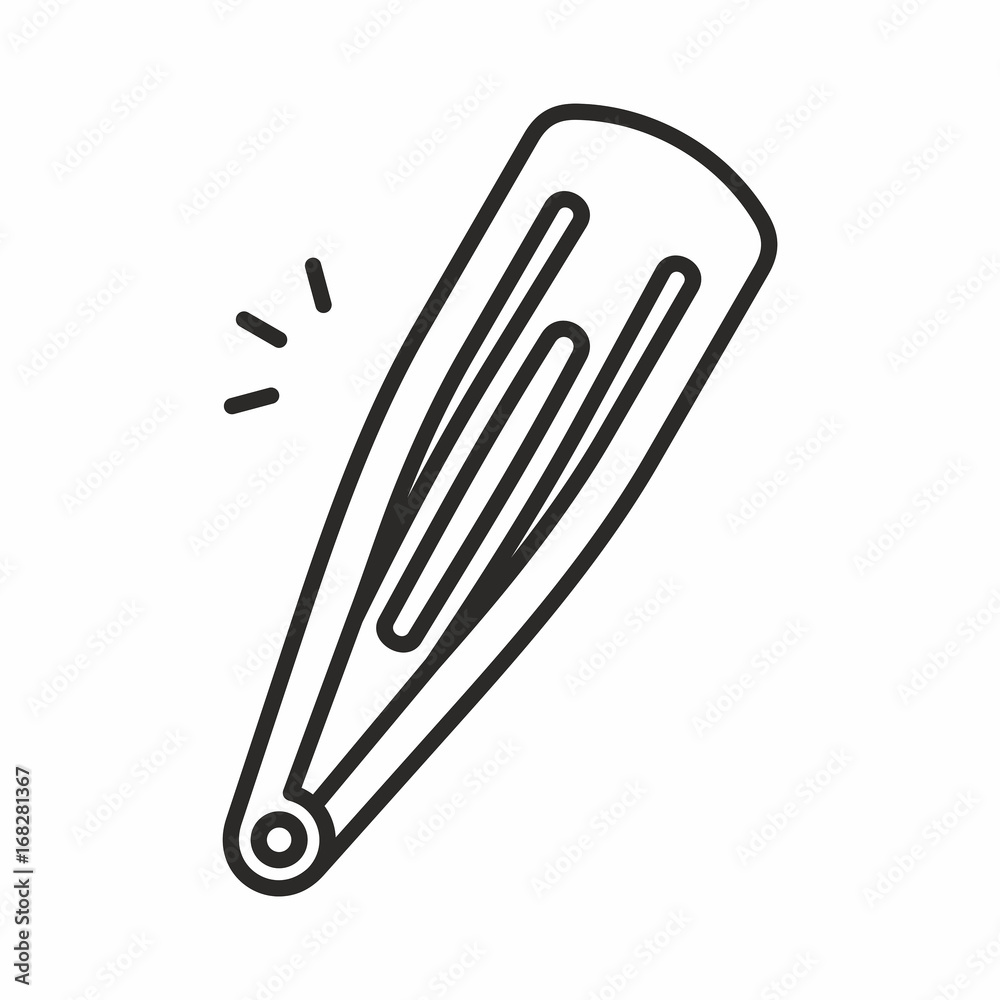 Hairpin vector icon Hairpin vector icon