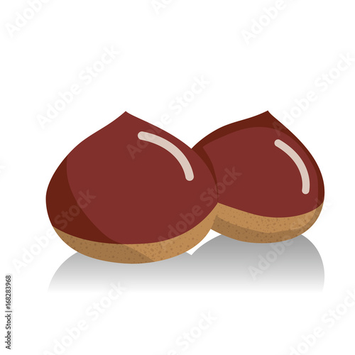 秋の味覚　栗のイラスト｜Chestnut illustration