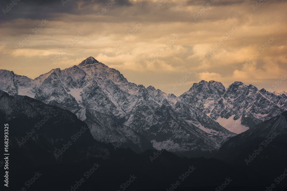 Tatra mountains from Czarna Gora, Zakopane, Poland