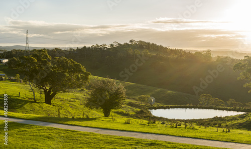 View from Lithgow contryside town in NSW Australia