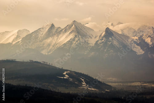Tatra mountains from Czarna Gora, Zakopane, Poland