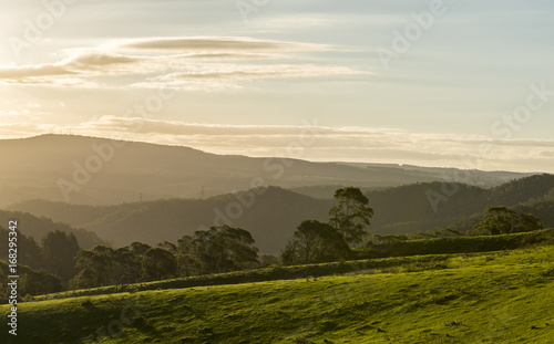 View from Lithgow contryside town in NSW Australia
