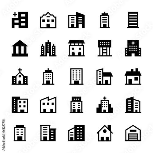 Buildings Vector Icons 2