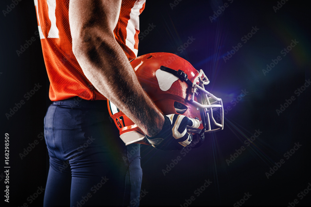 American football sportsman player