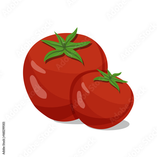 Tomatoes isolated on white background