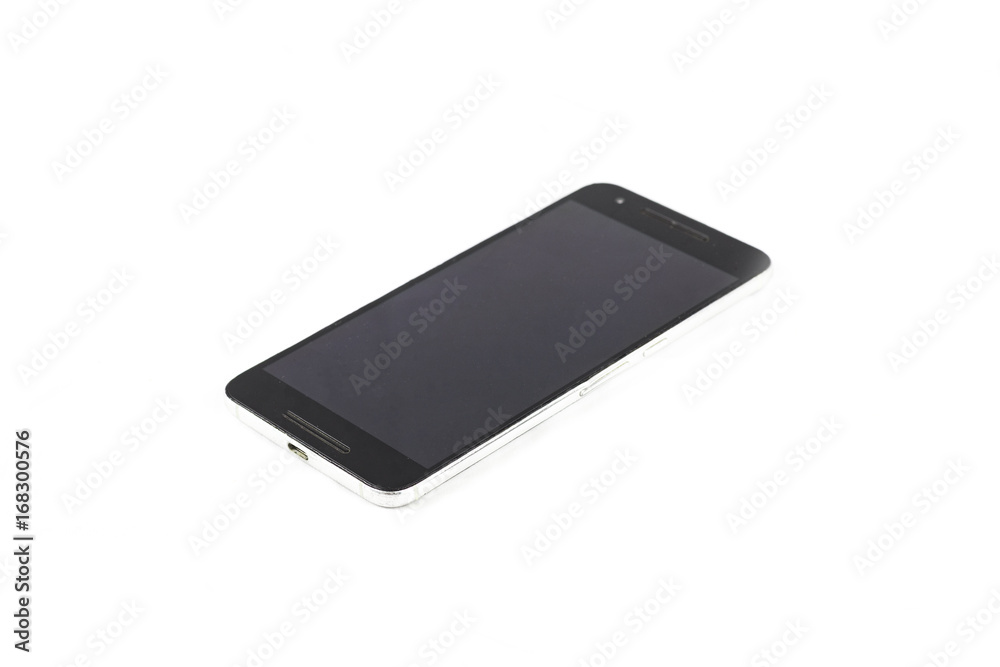 Generic large black smartphone with metal body