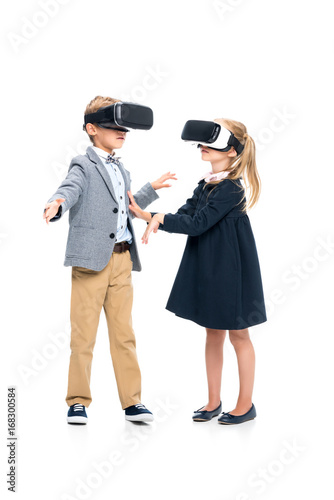 pupils in VR headsets