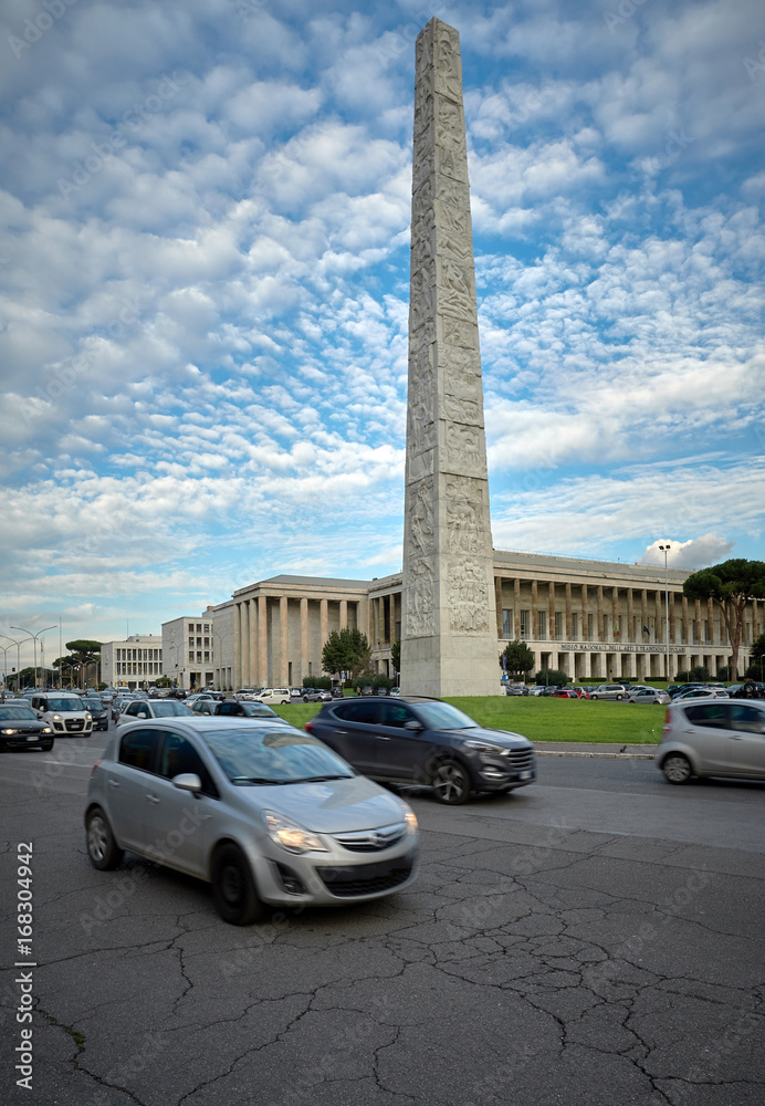 Traffico a Piazza Guglielmo Marconi, Roma