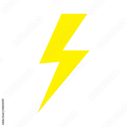 lightning icon isolated vector