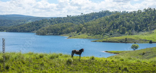 View from Lithgow contryside town in NSW Australia