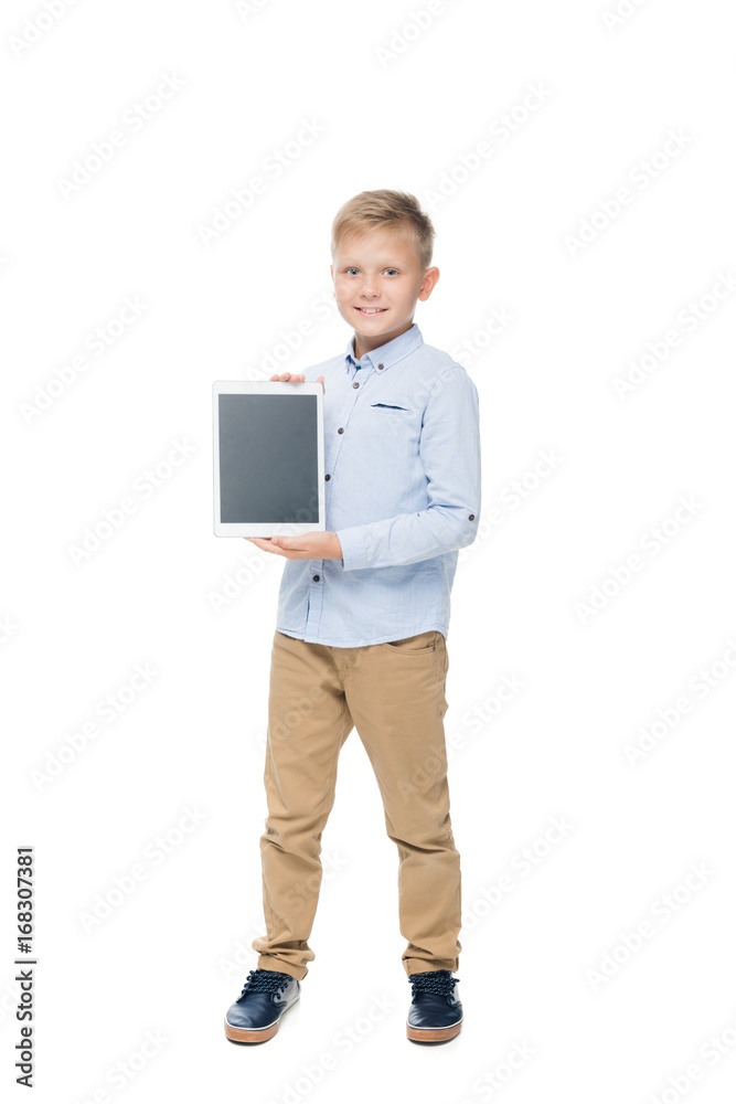 child with digital tablet child with digital tablet
