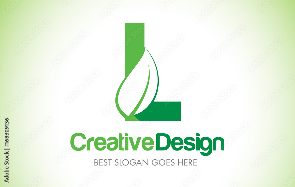 L Green Leaf Letter Design Logo. Eco Bio Leaf Letter Icon Illustration Logo. L Green Leaf Letter Design Logo. Eco Bio Leaf Letter Icon Illustration Logo.