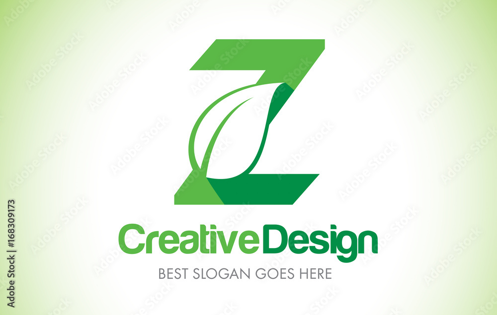Z Green Leaf Letter Design Logo. Eco Bio Leaf Letter Icon Illustration Logo. Z Green Leaf Letter Design Logo. Eco Bio Leaf Letter Icon Illustration Logo.