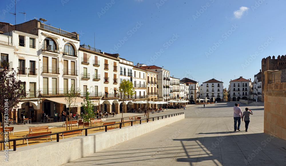 Plaza Mayor de Cáceres, España