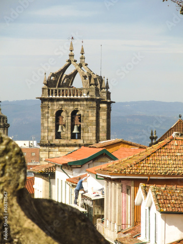 Cityscape of Braga - Tower of Se de Braga in the background