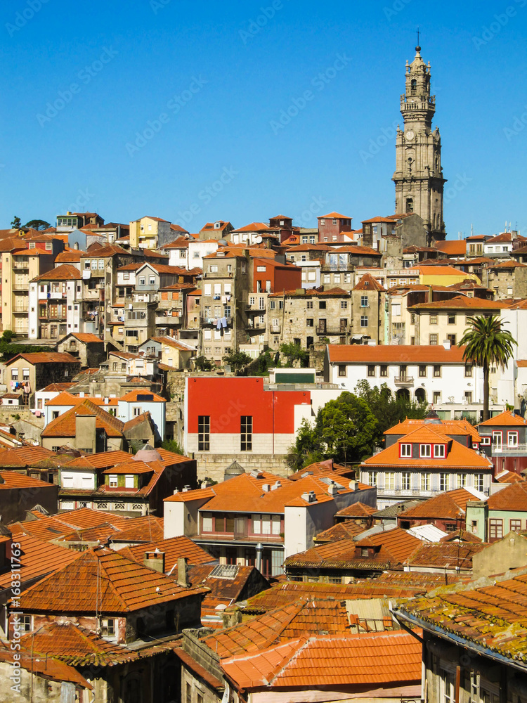 Cityscape of Porto, Portugal - buildings, traditional houses and landmarks