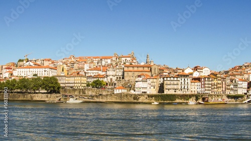 Porto, Portugal - Circa October 2013: Cityscape of Porto and the Douro river