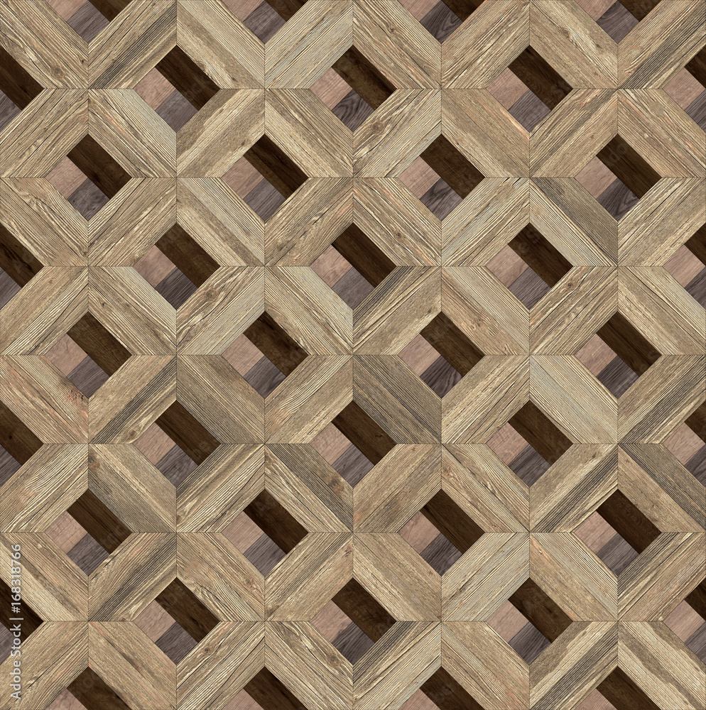 Seamless parquet wood natural france classic pattern