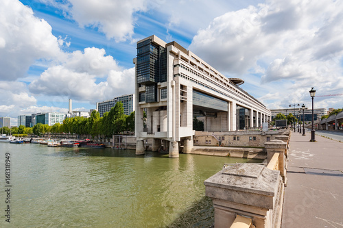 Bercy ministry of finance in Paris on a sunny day, France photo