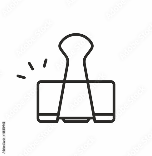 Binder clip icon