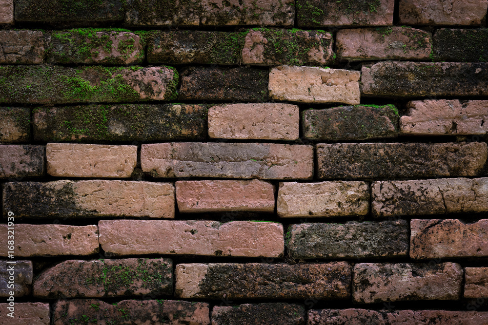Naklejka premium Old brick wall texture background