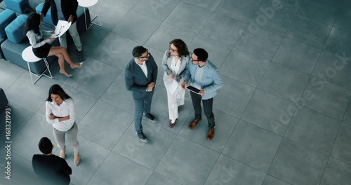 Professional business people working together on project